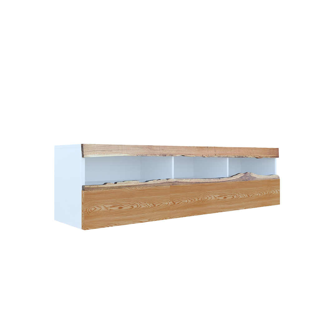 IDIYA QUEBEC TV STAND , WHITE