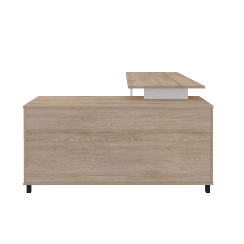  Juazeiro Desk - Light Oak/ White/ Gray large