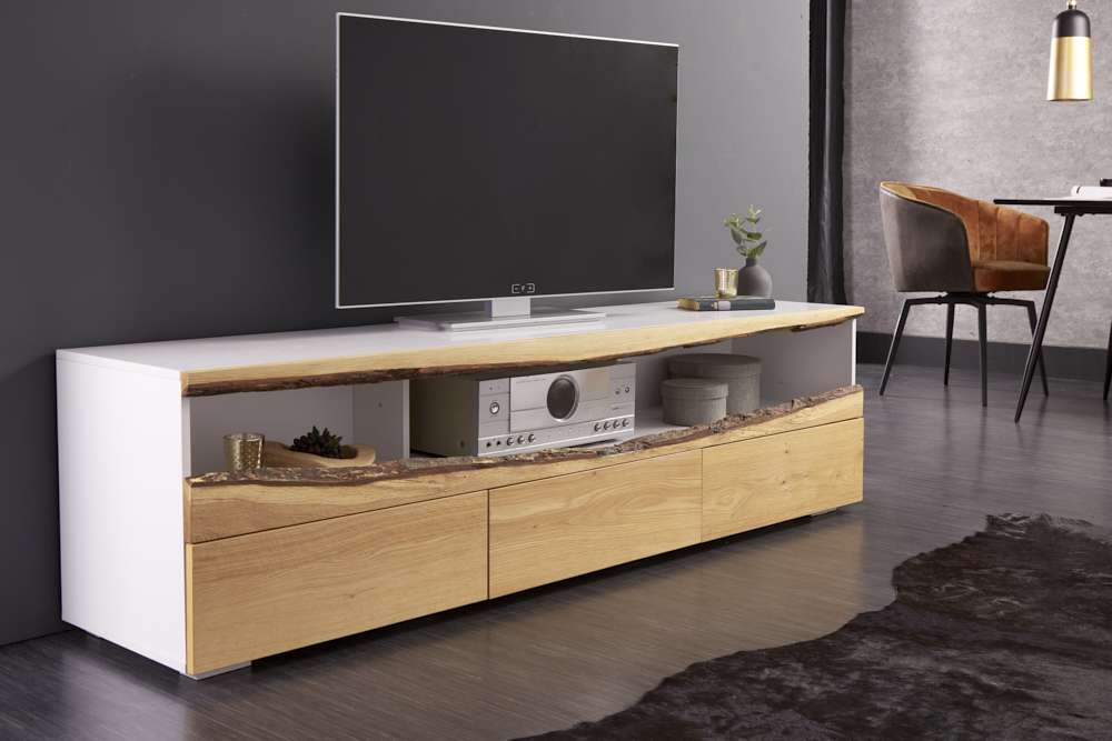 IDIYA QUEBEC TV STAND , WHITE