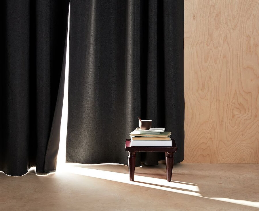 ANNAKAJSA Room Darkening Curtains, 1 Pair, Grey 145X250 cm