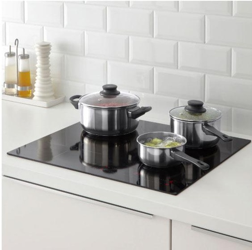 IKEA Annons 5- Piece Cookware Set Glass Stainless Steel-