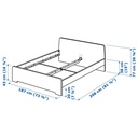 Askvoll bed frame White Luroy,150x200cm,queen size