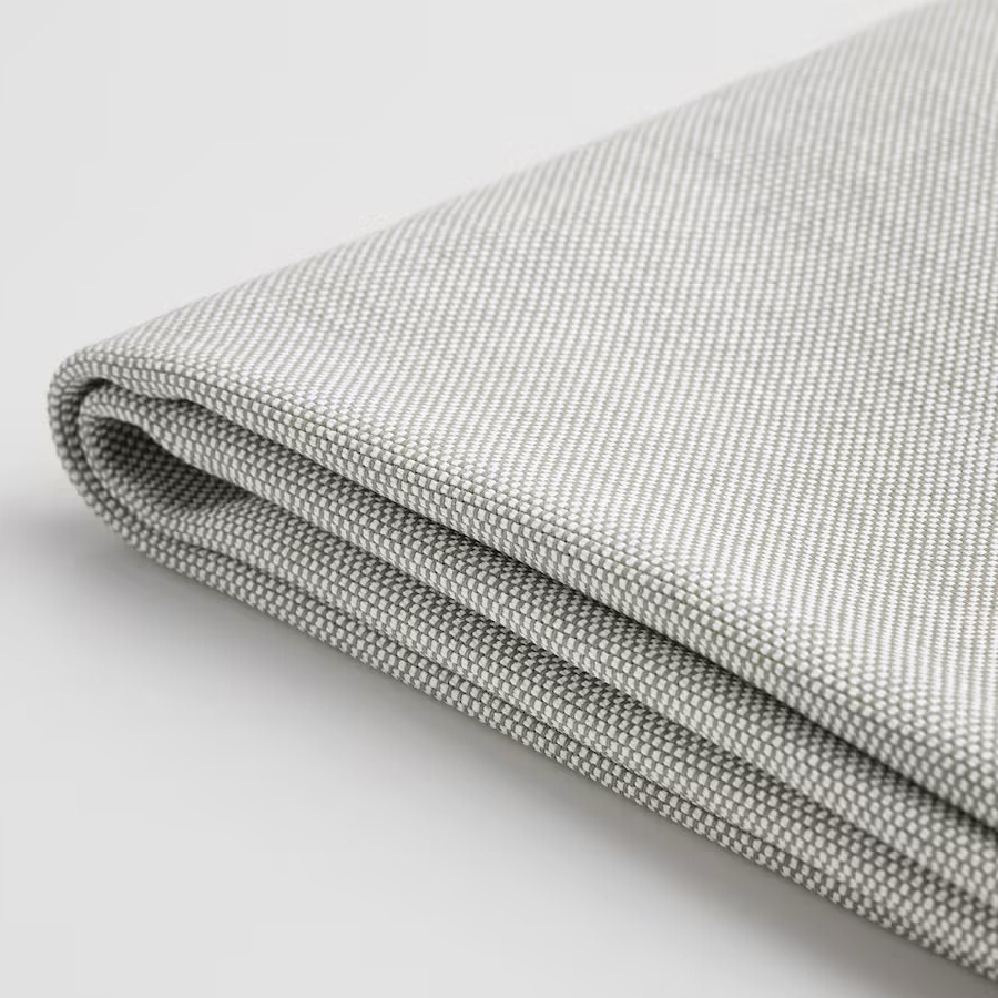 BERGMUNchair Cover, long Kolboda beige/dark grey
