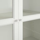 BILLY - OXBERG Bookcase, White, Glass,160x30x202 cm