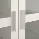 BRIMNES Glass-Door Cabinet, White 80X190 cm