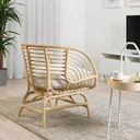 BUSKBO Armchair, Rattan (no Cushion)