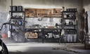 Bror Work Bench Black Pine Plywood 110X55 cm