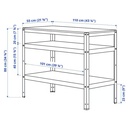 Bror Work Bench Black Pine Plywood 110X55 cm