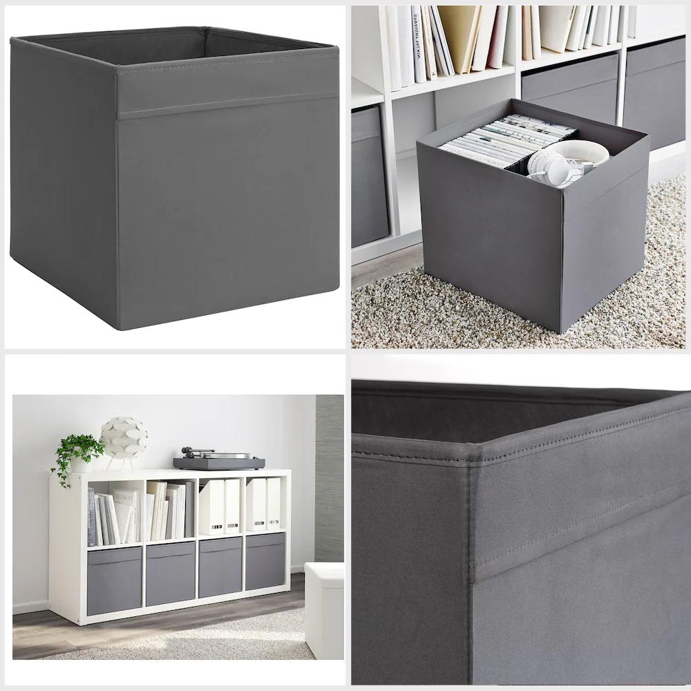 Drona Box 33X38X33cm Grey Color