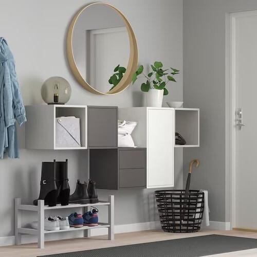 IKEA EKET Cabinet W Door and 1 Shelf, White 35X35X70 cm