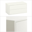 EKET Cabinet with 2 Drawers, White