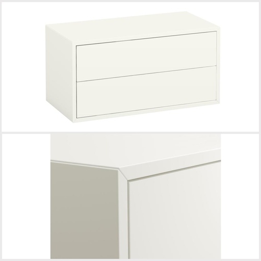 IKEA EKET Cabinet with 2 Drawers, White