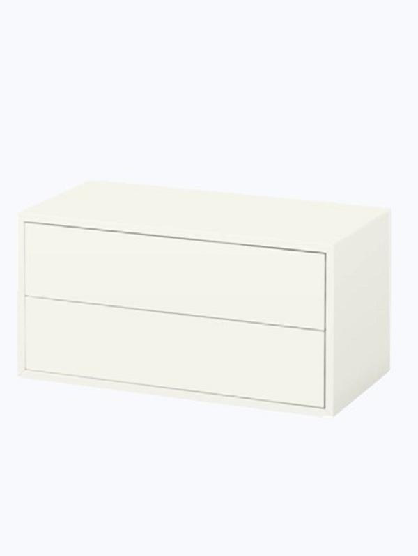 EKET Cabinet with 2 Drawers, White