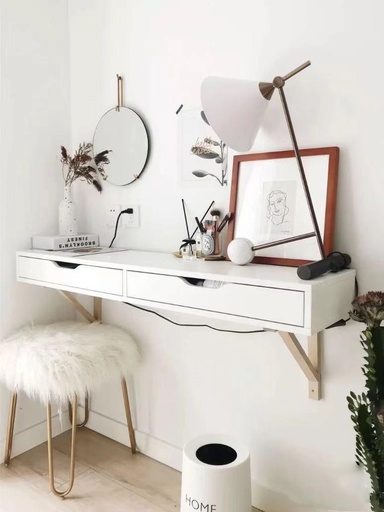 IKEA Ekby ALEX Shelf with Drawers, White