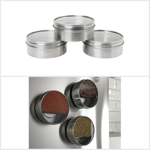 Grundtal Container, Stainless Steel 3Pk