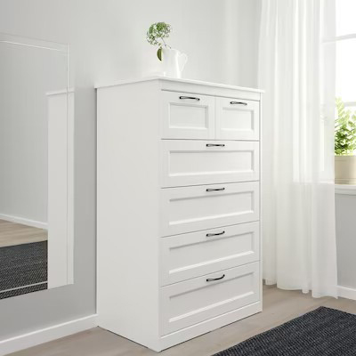 IKEA HAUGA Chest of 6 Drawers