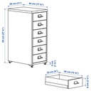 HELMER Drawers Unit on Casters