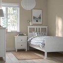 HEMNES Bed Frame, White Stain, Luröy, 90X200cm