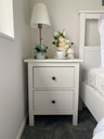 HEMNES Chest of 2 Drawers, White Stain,54x66 cm