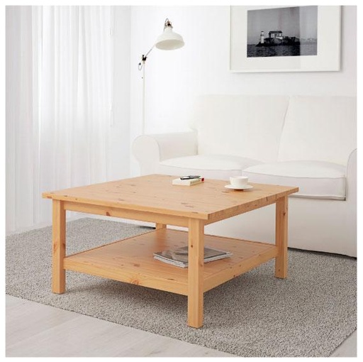 IKEA HEMNES Coffee Table, Light Brown,90X90cm