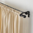 HUGAD Curtain Rod, Black 280-385 cm