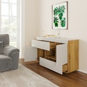 Idiya Monterey 2 in 1 Desk Or side Board , White