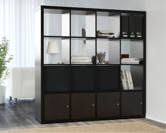 KALLAX Shelving Unit,147X147cm,4X4,Blackbrown