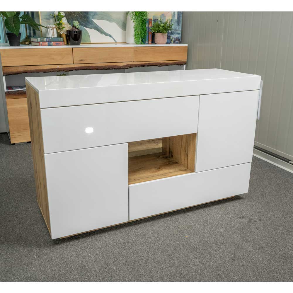 Idiya Monterey 2 in 1 Desk Or side Board , White