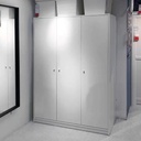 KLEPPSTAD Wardrobe with 3 Doors, White, 117X176 cm