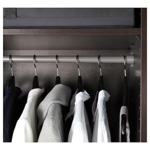 KOMPLEMENT Clothes Rail, Dark Grey 50cm