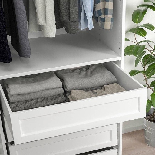 IKEA KOMPLEMENT Drawer with Framed Front, White 75X58 cm