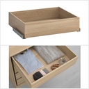 KOMPLEMENT Drawer, White Stained Oak Effect, 75X58 cm