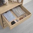 KOMPLEMENT Drawer, White Stained Oak Effect, 75X58 cm