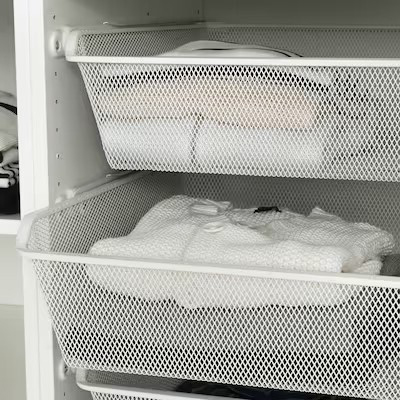 IKEA KOMPLEMENT Mesh Basket,50x35cm white