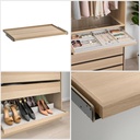 KOMPLEMENT Pull-out Tray, White Stained Oak Effect 100X58cm