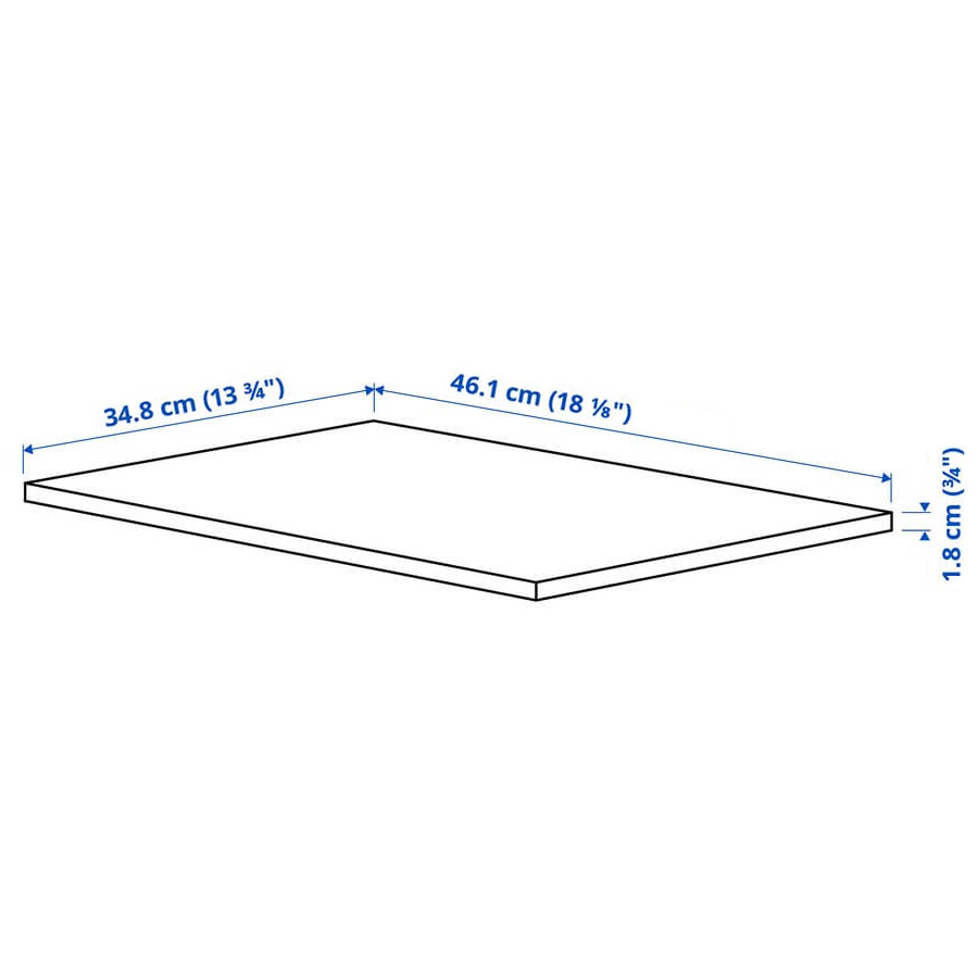 KOMPLEMENT Shelf, White 50X35