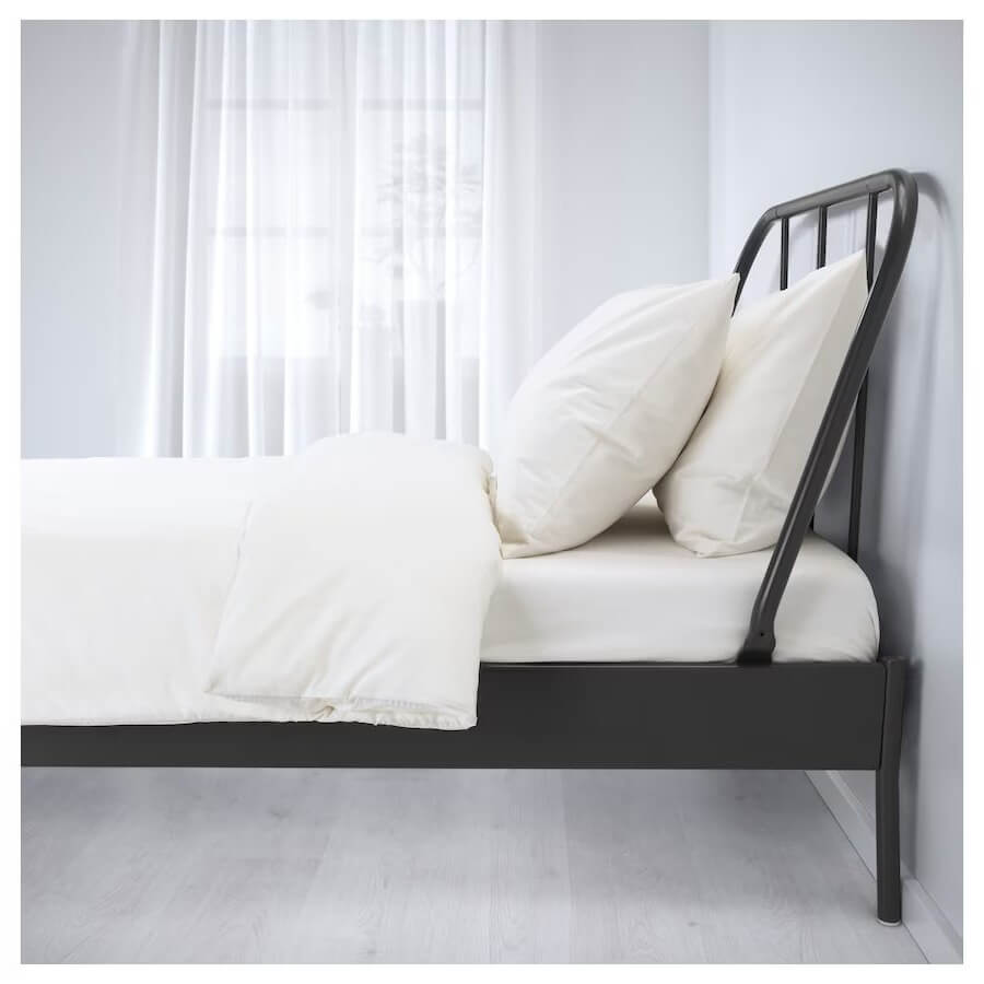 KOPARDAL Bed Frame, Grey, Luröy, 120 X 200 cm