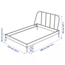 KOPARDAL Bed Frame, Grey, Luröy, 120 X 200 cm