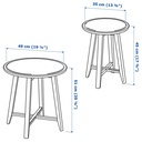 KRAGSTA nest of tables, set of 2 white