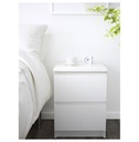 KULLEN Chest of 2 Drawers, White