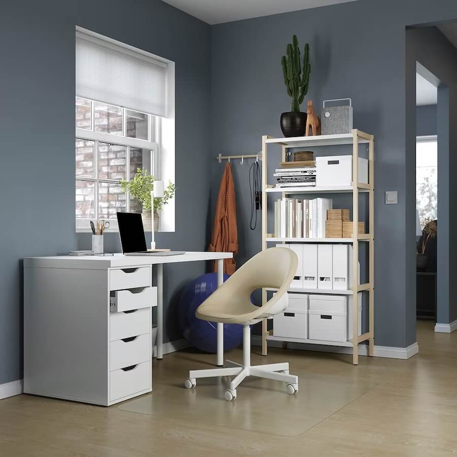 LAGKAPTEN - ALEX Desk White 120X60 cm