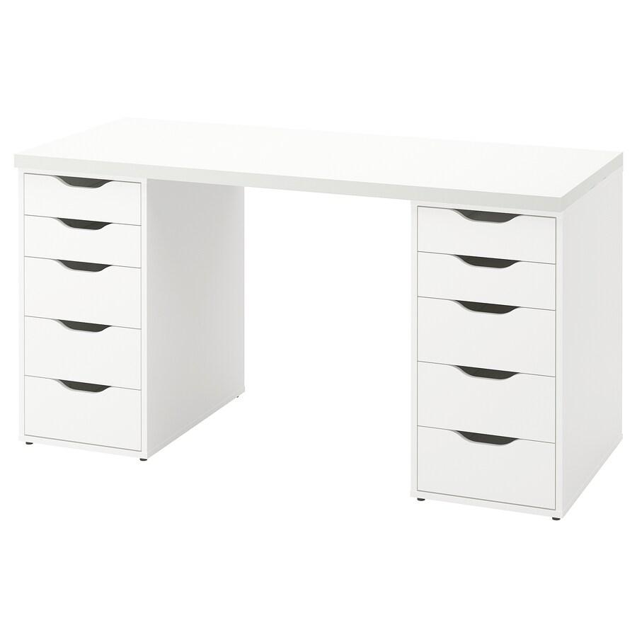 LAGKAPTEN - ALEX Desk White 140X60 cm