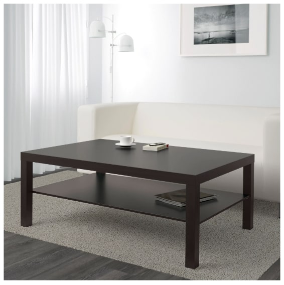 Lack Coffee Table, Black-Brown