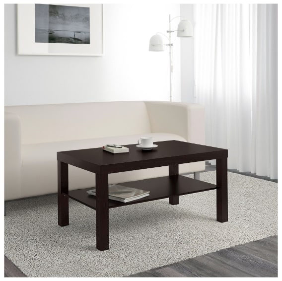 Lack Coffee Table, Black-Brown