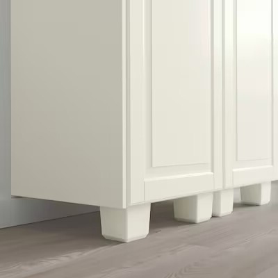 IKEA LATTHET Leg, White, Wood, 11 cm