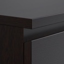 MALM Chest of 2 Drawers, Black-Brown