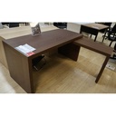 MALM Desk with Pull-out Panel, Brown Stained Ash Veneer 151X65 cm