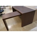 MALM Desk with Pull-out Panel, Brown Stained Ash Veneer 151X65 cm