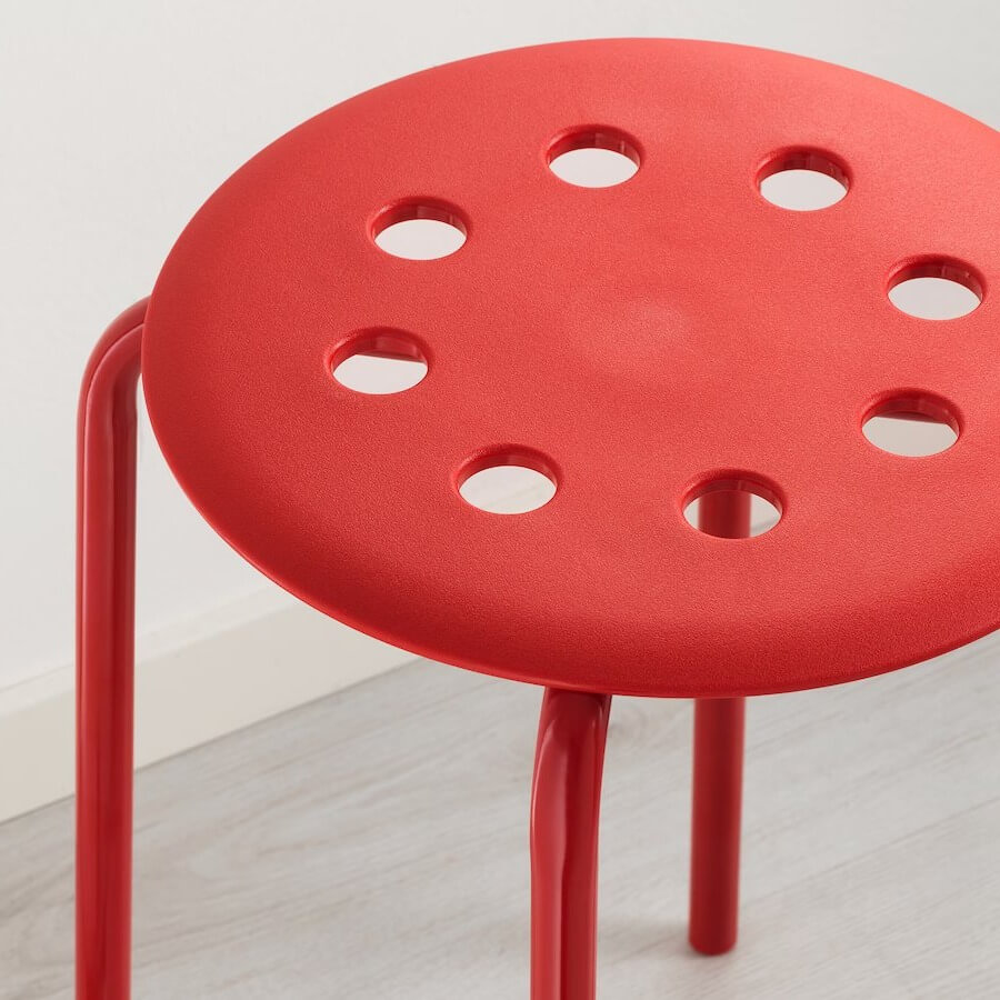 MARIUS Stool, Red