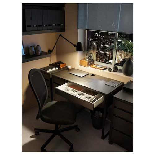 IKEA MICKE Desk, Black-Brown, 105X50 cm